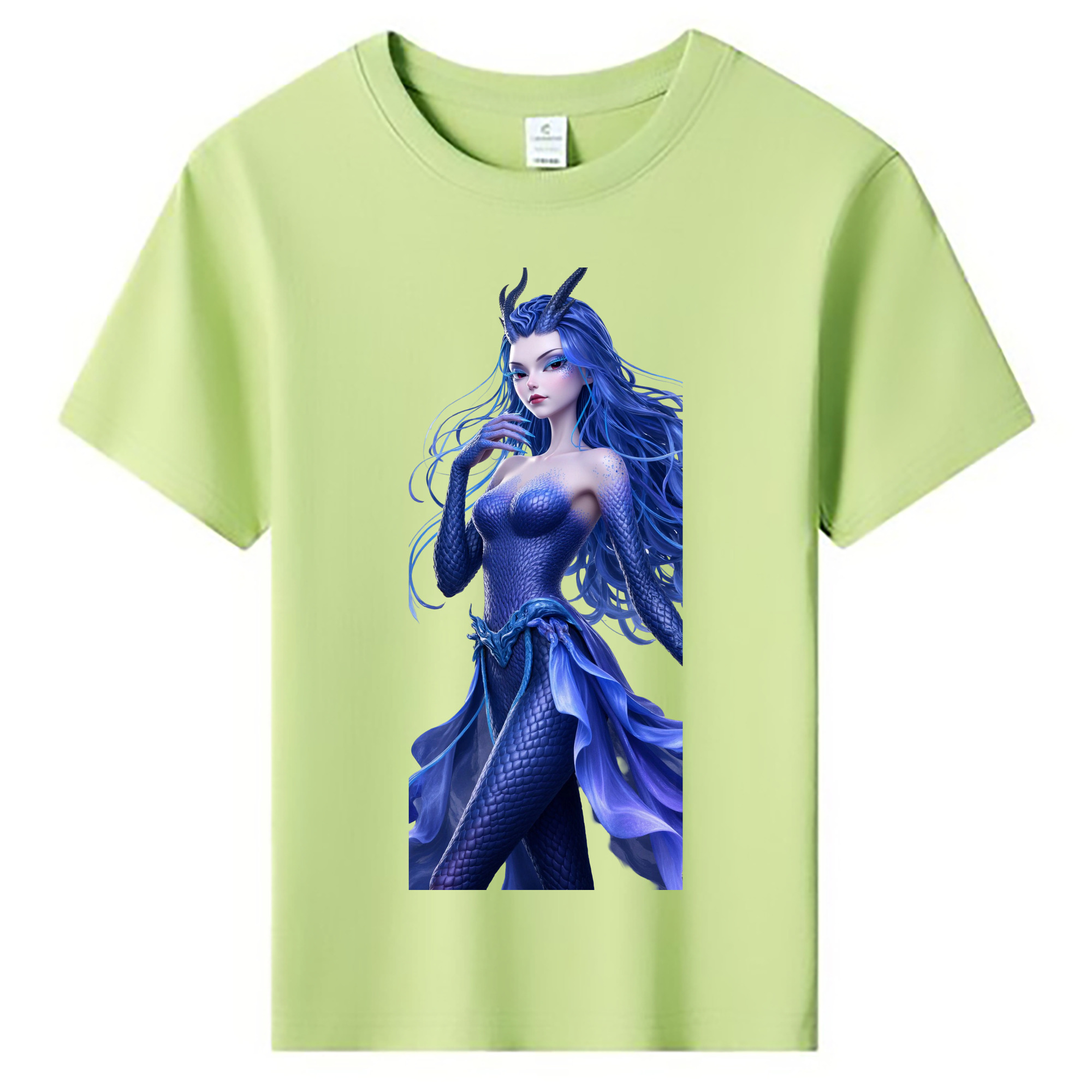 （画像用） Ne Zha 2 ナタ 魔童の大暴れ 綿100％キッズTシャツ（フロントプリント）